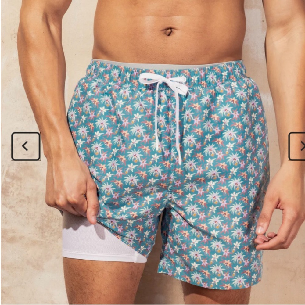 NWT Coolibar / Mott50 Swim Trunks with floral print - Picture 2 of 3
